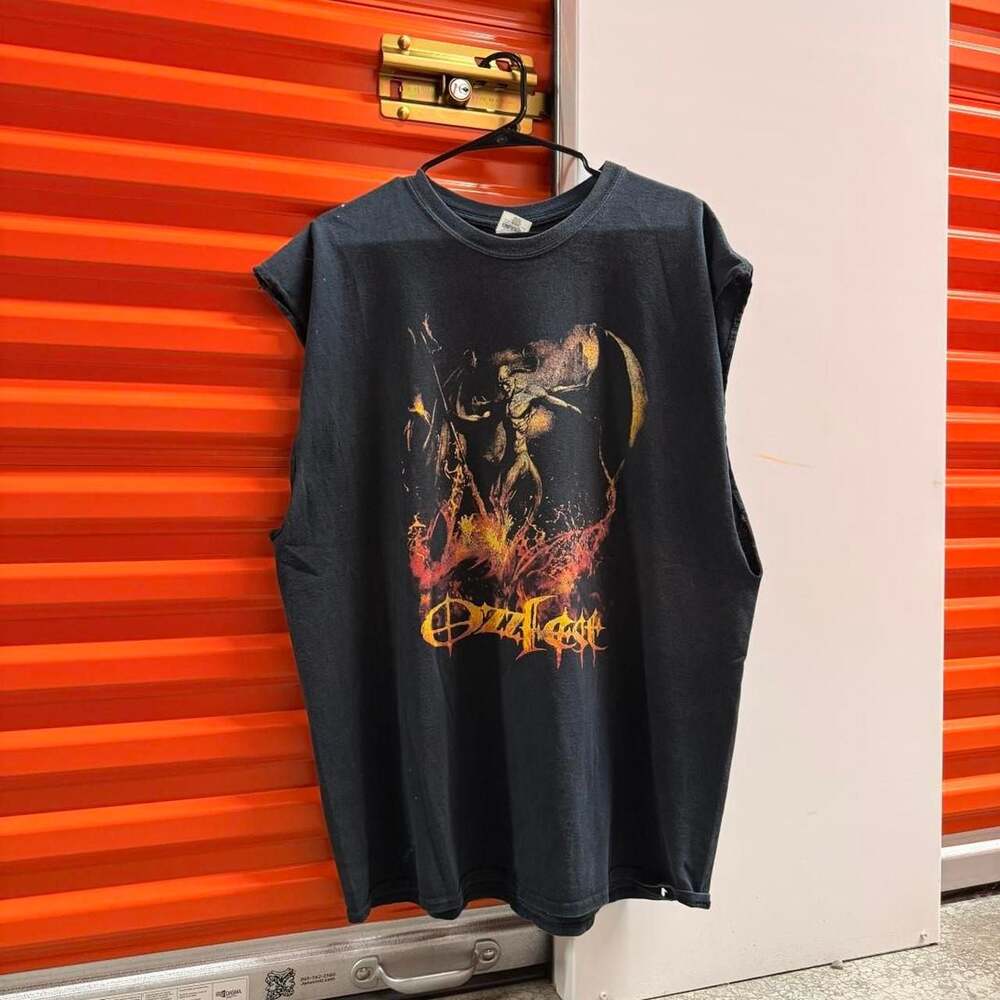 Gildan Ozzfest 2001 Tour Sleeveless T-Shirt Black Size 2XL